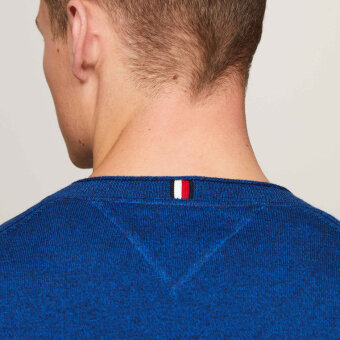 Tommy Hilfiger  - Tommy Hilfiger - Mouline organic cot. crew | Strik Marineblå