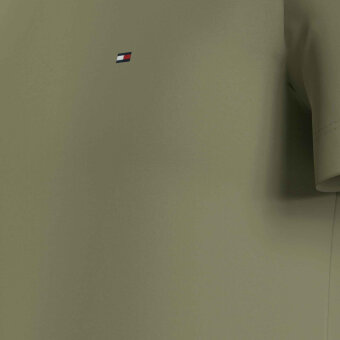 Tommy Hilfiger  - Tommy Hilfiger - Stretch slim fit tee | T-shirt Lys Olivengrøn