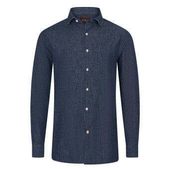 Oscar Jacobson - Oscar Jacobson - Indigo shirt | Skjorte Midnight Blue