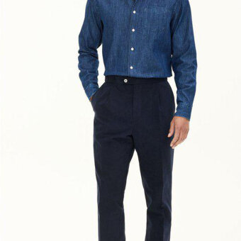 Oscar Jacobson - Oscar Jacobson - Indigo shirt | Skjorte Midnight Blue