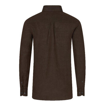 Oscar Jacobson - Oscar Jacobson - Signature linen | Hørskjorte Brun