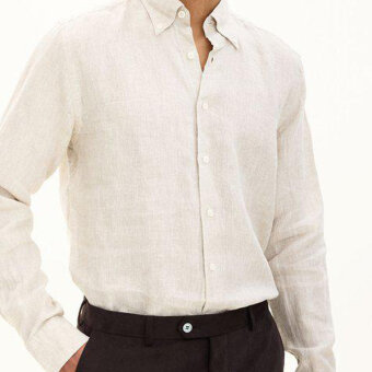 Oscar Jacobson - Oscar Jacobson - Signature linen | Hørskjorte Beige