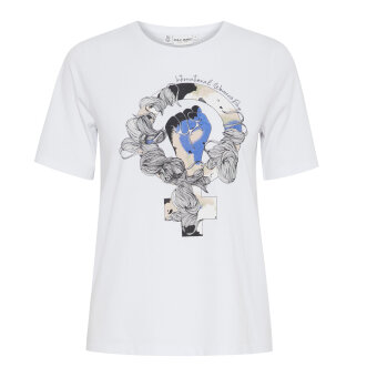 Pulz Jeans ( Dame )  - PULZ - PZADY TEE | TSHIRT BRIGHT WHITE
