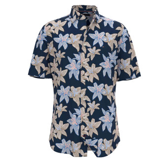 Tommy Hilfiger  - Tommy Hilfiger - Lily print shirt | K/Æ Skjorte Navy