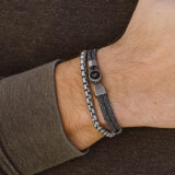 STEEL & BARNETT - Steel & Barnett - Riptide | Armbånd Antrasit