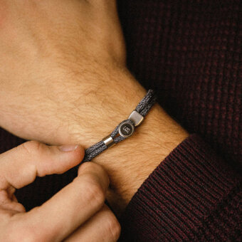 STEEL & BARNETT - Steel & Barnett - Riptide | Armbånd Antrasit