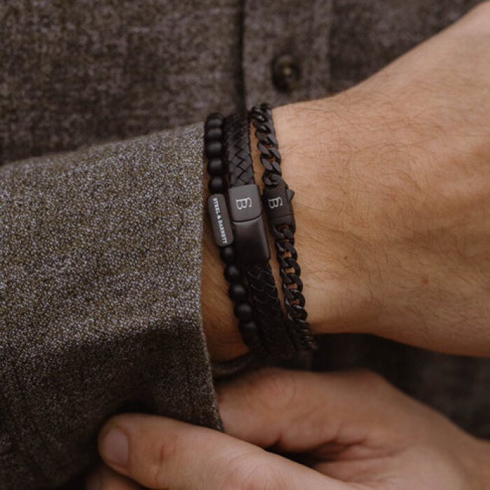 STEEL & BARNETT - Steel & Barnett - Riley Black Edition | Armbånd Sort