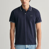 Gant - Gant - Tipping pique | Polo T-shirt Marineblå