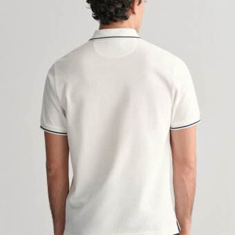 Gant - Gant - Tipping pique | Polo T-shirt Hvid