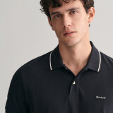 Gant - Gant - Tipping pique | Polo T-shirt Sort