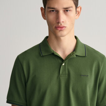 Gant - Gant - Tipping pique | Polo T-shirt Grøn