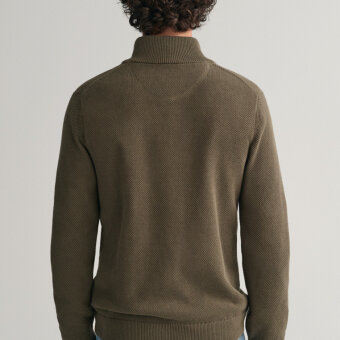 Gant - Gant - Pique strik | Cardigan Grøn