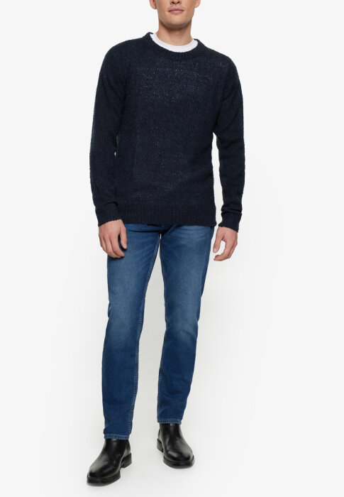 Signal - Signal - Kresten boucle crew | Strik Marineblå