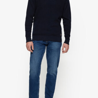 Signal - Signal - Colton structure sweater | Strik Marineblå