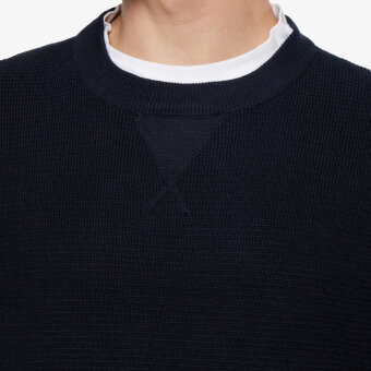 Signal - Signal - Colton structure sweater | Strik Marineblå