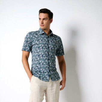 Desoto - Desoto - 73232 | K/Æ Skjorte Navy Bananas