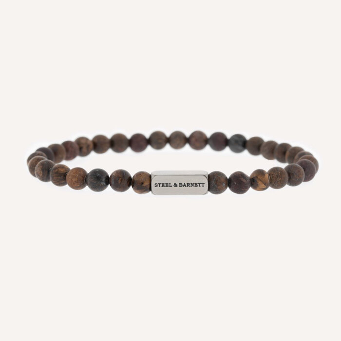 STEEL & BARNETT - Steel & Barnett - Natural Ned | Armbånd Matt Bronzite