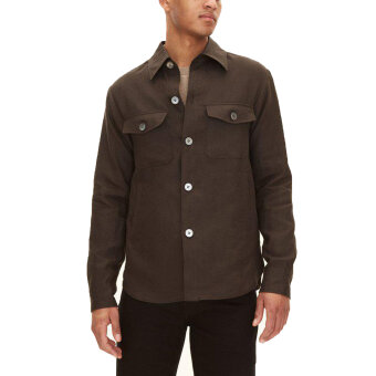 Oscar Jacobson - Oscar Jacobson - Maverick jacket | Overshirt Brown Elk