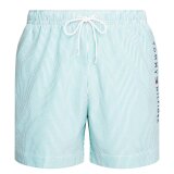 Tommy Hilfiger  - Tommy Hilfiger - Drawstring stripe swim shorts | Badeshorts Grøn Strib