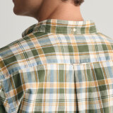 Gant - Gant - Cotton linen check shirt | Skjorte Grøn