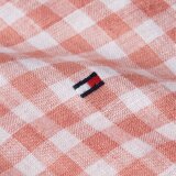 Tommy Hilfiger  - Tommy Hilfiger - Gingham linen shirt | Hørskjorte Pudder