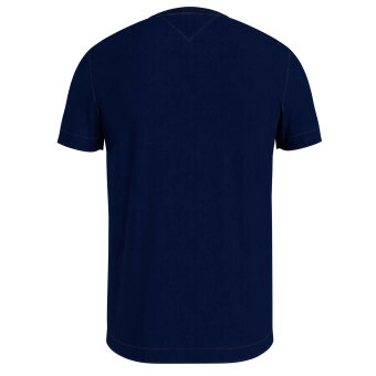 Tommy Hilfiger  - Tommy Hilfiger - TH garment dyed Tommy logo tee | T-shirt Marineblå