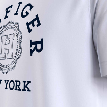 Tommy Hilfiger  - Tommy Hilfiger - TH Hilfiger coin tee | T-shirt Hvid