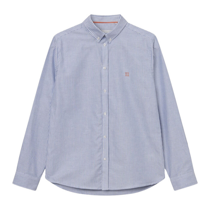 LES DEUX - Les Deux - Oliver Oxford Shirt | Skjorte Navy Stribet 
