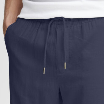 Solid - Solid - Taiz linen pants | Hørbukser Insignia Blue