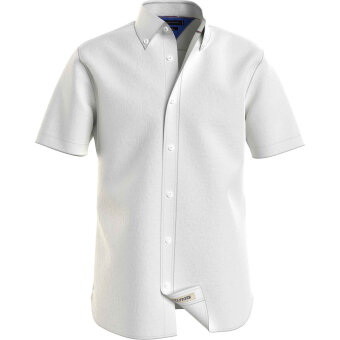 Tommy Hilfiger  - Tommy Hilfiger - Pigment dyed linen shirt | Skjorte Optic White