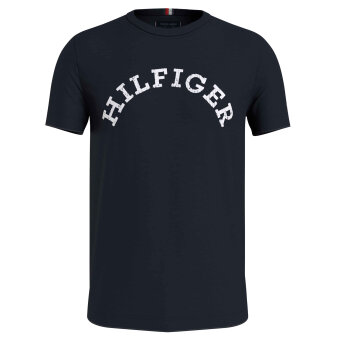 Tommy Hilfiger  - Tommy Hilfiger - TH Hilfiger arched tee | T-shirt Marineblå
