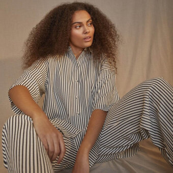 Love&divine ( Dame ) - LOVE&DIVINE - LOVE971-3 | SKJORTE CREAM/NAVY