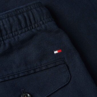 Tommy Hilfiger  - Tommy Hilfiger - TH Harlem linen | Shorts Marineblå