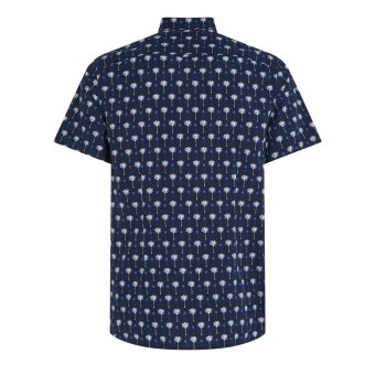 Tommy Hilfiger  - Tommy Hilfiger - TH mini palm print shirt | K/Æ Skjorte Marineblå