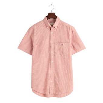 Gant - Gant - Shirt short sleeve | K/Æ Skjorte Sunset Pink