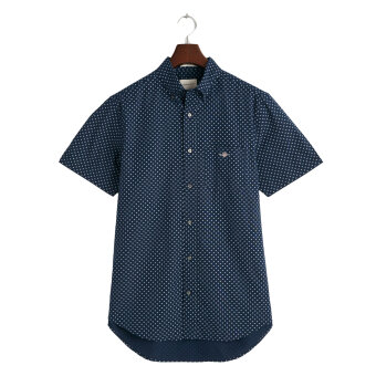Gant - Gant - Shirt short sleeve | K/Æ Skjorte Marine