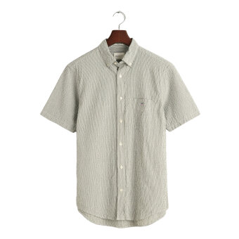 Gant - Gant - Seersucker stripe shirt | K/Æ Skjorte Grøn