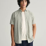 Gant - Gant - Cotton/linen stripe shirt | K/Æ Skjorte Grøn