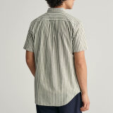 Gant - Gant - Cotton/linen stripe shirt | K/Æ Skjorte Grøn
