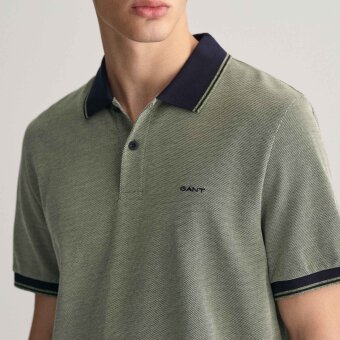 Gant - Gant - Oxford pique shirt ss | Polo T-shirt Grøn