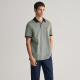 Gant - Gant - Oxford pique shirt ss | Polo T-shirt Grøn