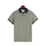 Gant - Gant - Oxford pique shirt ss | Polo T-shirt Grøn