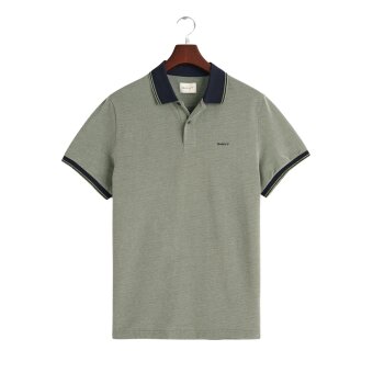 Gant - Gant - Oxford pique shirt ss | Polo T-shirt Grøn