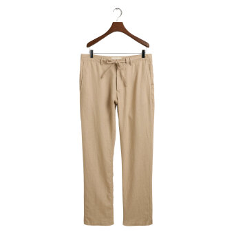 Gant - Gant - Relaxed linen pants | Hørbuks Sand