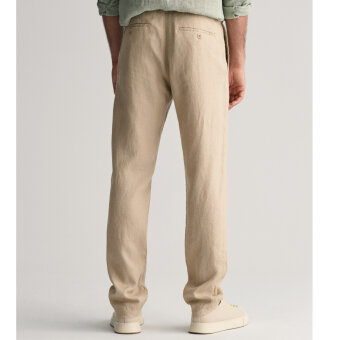 Gant - Gant - Relaxed linen pants | Hørbuks Sand