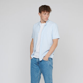 Matinique - Matinique - Trostol shirt K/Æ | Skjorte Chambrey Blå