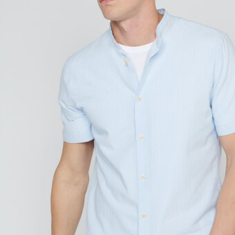 Matinique - Matinique - Trostol shirt K/Æ | Skjorte Chambrey Blå