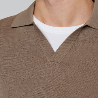 Matinique - Matinique - V Heritage polo | Polo Walnut