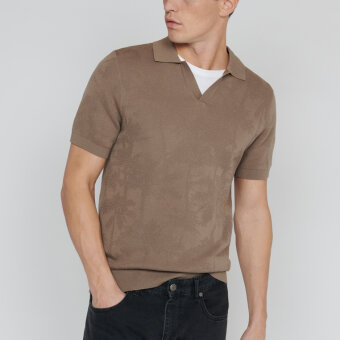 Matinique - Matinique - V Heritage polo | Polo Walnut
