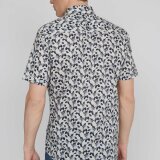 Matinique - Matinique - Trostol shirt print  | K/Æ Skjorte Mørkeblå